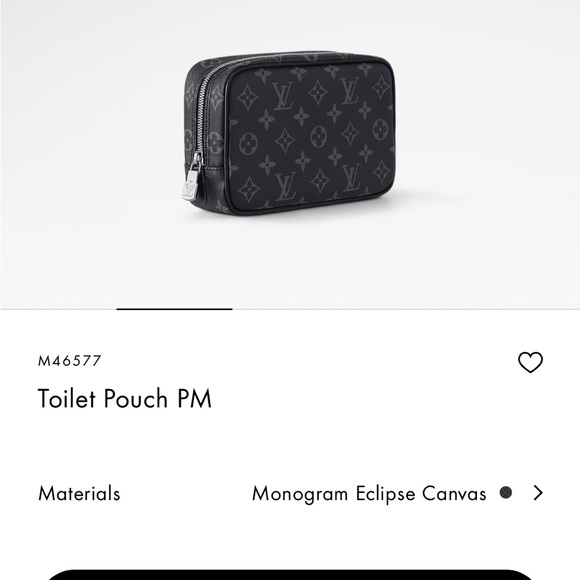 Louis Vuitton Toilet Pouch PM Monogram Eclipse Canvas - Picture 13 of 14